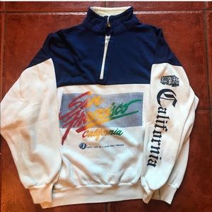 Vintage Quarter Zip San Francisco Sweater! MEDIUM